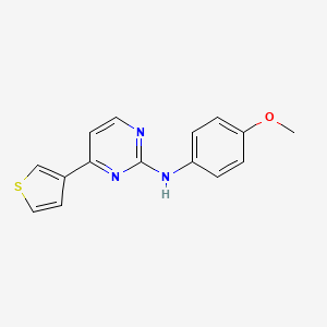 molecular formula C15H13N3OS B3745613 N-(4-methoxyphenyl)-N-[4-(3-thienyl)-2-pyrimidinyl]amine 
