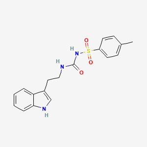 molecular formula C18H19N3O3S B3745717 N-{[2-(1H-indol-3-yl)ethyl]carbamoyl}-4-methylbenzenesulfonamide 