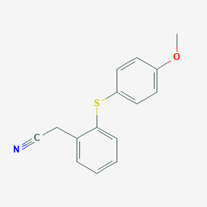 2-(4-Methoxyphenylsulfanyl)phenylacetonitrile