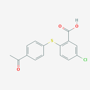 2-[(4-Acetylphenyl)sulfanyl]-5-chlorobenzoic acid