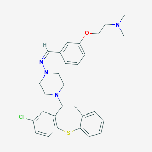 2-[3-[(Z)-[4-(3-chloro-5,6-dihydrobenzo[b][1]benzothiepin-5-yl)piperazin-1-yl]iminomethyl]phenoxy]-N,N-dimethylethanamine