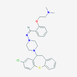 2-[2-[(Z)-[4-(3-chloro-5,6-dihydrobenzo[b][1]benzothiepin-5-yl)piperazin-1-yl]iminomethyl]phenoxy]-N,N-dimethyl-ethanamine