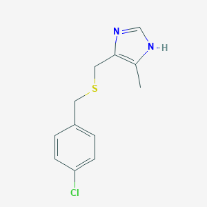4-chlorobenzyl (5-methyl-1H-imidazol-4-yl)methyl sulfide
