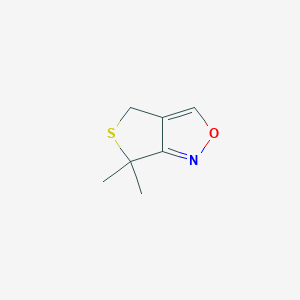 molecular formula C7H9NOS B037461 6,6-Dimethyl-4H-thieno[3,4-c][1,2]oxazole CAS No. 120783-56-4