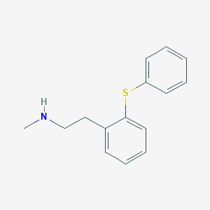 molecular formula C15H17NS B374612 N-methyl-N-{2-[2-(phenylsulfanyl)phenyl]ethyl}amine 