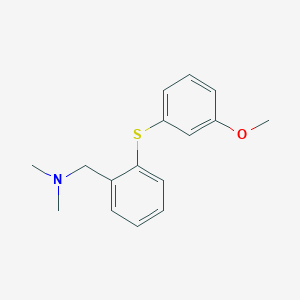 {2-[(3-methoxyphenyl)sulfanyl]phenyl}-N,N-dimethylmethanamine