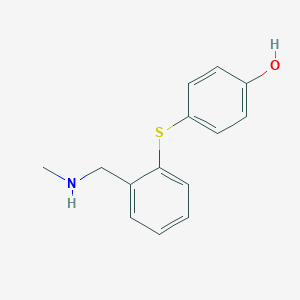 4-({2-[(Methylamino)methyl]phenyl}sulfanyl)phenol