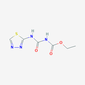 molecular formula C6H8N4O3S B3746318 ETHYL N-[(1,3,4-THIADIAZOL-2-YLAMINO)CARBONYL]CARBAMATE 