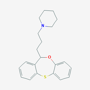 molecular formula C21H25NOS B374635 1-[3-(11H-dibenzo[b,e][1,4]oxathiepin-11-yl)propyl]piperidine 