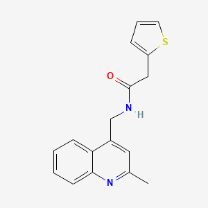 molecular formula C17H16N2OS B3746467 N-[(2-methylquinolin-4-yl)methyl]-2-(thiophen-2-yl)acetamide 