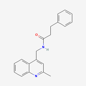 molecular formula C20H20N2O B3746469 N-[(2-methylquinolin-4-yl)methyl]-3-phenylpropanamide 