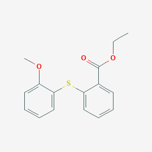 molecular formula C16H16O3S B374647 Ethyl 2-[(2-methoxyphenyl)sulfanyl]benzoate 