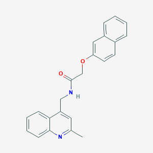 molecular formula C23H20N2O2 B3746476 N-[(2-methylquinolin-4-yl)methyl]-2-(naphthalen-2-yloxy)acetamide 