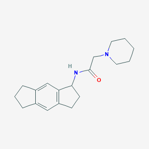 molecular formula C19H26N2O B374653 N-(1,2,3,5,6,7-hexahydro-s-indacen-1-yl)-2-(1-piperidinyl)acetamide 