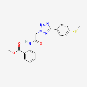 molecular formula C18H17N5O3S B3746559 METHYL 2-(2-{5-[4-(METHYLSULFANYL)PHENYL]-2H-1,2,3,4-TETRAZOL-2-YL}ACETAMIDO)BENZOATE 