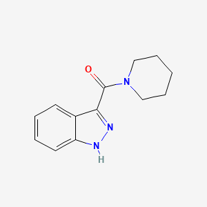 molecular formula C13H15N3O B3746848 1H-indazol-3-yl(piperidin-1-yl)methanone 
