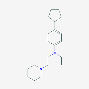 4-cyclopentyl-N-ethyl-N-(2-piperidin-1-ylethyl)aniline