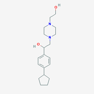 1-(4-Cyclopentylphenyl)-2-[4-(2-hydroxyethyl)-1-piperazinyl]ethanol