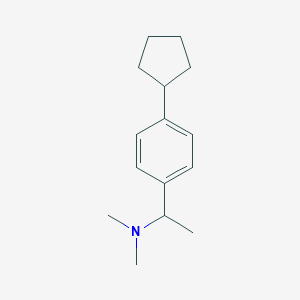 molecular formula C15H23N B374691 N-[1-(4-cyclopentylphenyl)ethyl]-N,N-dimethylamine 