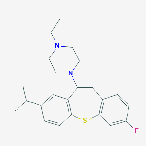 10-(4-Ethylpiperazino)-3-fluoro-8-isopropyl-10,11-dihydrodibenzo(b,f)thiepin