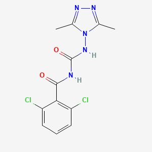 molecular formula C12H11Cl2N5O2 B3746983 N-(2,6-DICHLOROBENZOYL)-N'-(3,5-DIMETHYL-4H-1,2,4-TRIAZOL-4-YL)UREA 