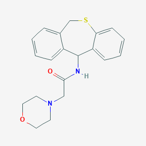 molecular formula C20H22N2O2S B374699 N-(6,11-dihydrodibenzo[b,e]thiepin-11-yl)-2-(4-morpholinyl)acetamide 