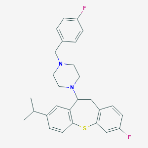 1-(4-Fluorobenzyl)-4-(3-fluoro-8-isopropyl-10,11-dihydrodibenzo[b,f]thiepin-10-yl)piperazine