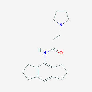 N-(1,2,3,5,6,7-hexahydro-s-indacen-4-yl)-3-(1-pyrrolidinyl)propanamide