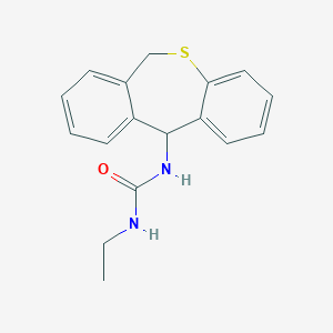 N-(6,11-Dihydrodibenzo(b,e)thiepin-11-yl)-N'-ethylurea hydrate (2:1)
