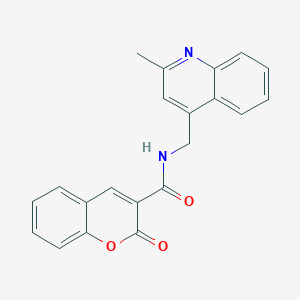 molecular formula C21H16N2O3 B3747034 N~3~-[(2-METHYL-4-QUINOLYL)METHYL]-2-OXO-2H-CHROMENE-3-CARBOXAMIDE 