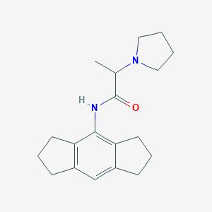 N-(1,2,3,5,6,7-hexahydro-s-indacen-4-yl)-2-pyrrolidin-1-ylpropanamide