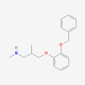N,2-dimethyl-3-(2-phenylmethoxyphenoxy)propan-1-amine