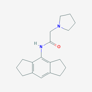 N-(1,2,3,5,6,7-hexahydro-s-indacen-4-yl)-2-(1-pyrrolidinyl)acetamide