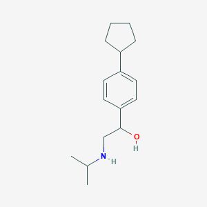 1-(4-Cyclopentylphenyl)-2-(propan-2-ylamino)ethanol