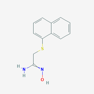 N'-hydroxy-2-naphthalen-1-ylsulfanylethanimidamide