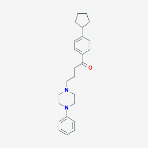1-Butanone, 1-(4-cyclopentylphenyl)-4-(4-phenyl-1-piperazinyl)-