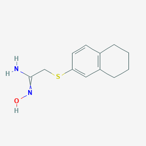 N'-hydroxy-2-(5,6,7,8-tetrahydronaphthalen-2-ylsulfanyl)ethanimidamide