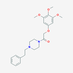 1-(2-Phenylethyl)-4-[(3,4,5-trimethoxyphenoxy)acetyl]piperazine