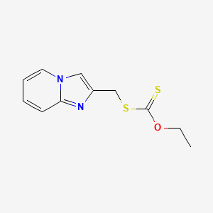 molecular formula C11H12N2OS2 B3747203 Ethoxy[({imidazo[1,2-a]pyridin-2-yl}methyl)sulfanyl]methanethione 