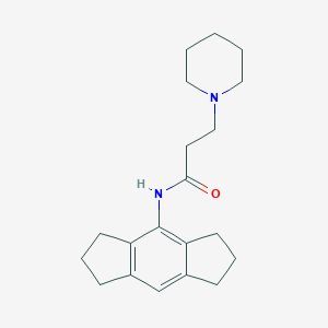 N-(1,2,3,5,6,7-hexahydro-s-indacen-4-yl)-3-(1-piperidinyl)propanamide