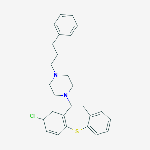 1-(8-Chloro-10,11-dihydrodibenzo[b,f]thiepin-10-yl)-4-(3-phenylpropyl)piperazine