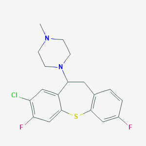 1-(8-Chloro-3,7-difluoro-10,11-dihydrodibenzo[b,f]thiepin-10-yl)-4-methylpiperazine