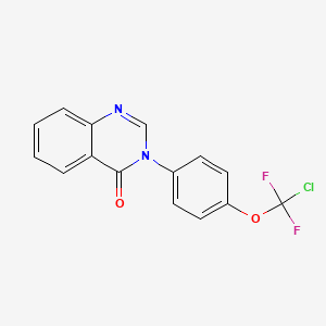 molecular formula C15H9ClF2N2O2 B3747413 3-{4-[CHLORO(DIFLUORO)METHOXY]PHENYL}-4(3H)-QUINAZOLINONE 