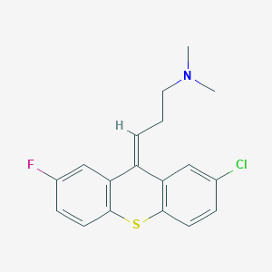(3Z)-3-(2-chloro-7-fluorothioxanthen-9-ylidene)-N,N-dimethylpropan-1-amine