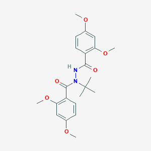 molecular formula C22H28N2O6 B3747434 N'-(2,4-DIMETHOXYBENZOYL)-2,4-DIMETHOXY-N-(2-METHYL-2-PROPANYL)BENZOHYDRAZIDE 