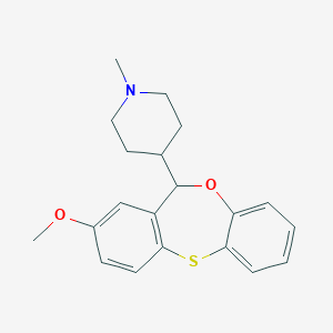molecular formula C20H23NO2S B374752 methyl 11-(1-methyl-4-piperidinyl)-11H-dibenzo[b,e][1,4]oxathiepin-2-yl ether 