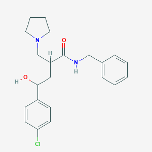 alpha-(2-(4-Chlorophenyl)-2-hydroxyethyl)-N-(phenylmethyl)-1-pyrrolidinepropanamide
