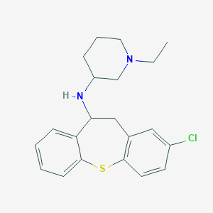 N-(3-chloro-5,6-dihydrobenzo[b][1]benzothiepin-6-yl)-1-ethylpiperidin-3-amine