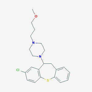 1-(3-Chloro-5,6-dihydrobenzo[b][1]benzothiepin-5-yl)-4-(3-methoxypropyl)piperazine