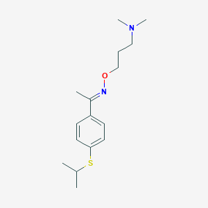 1-[4-(isopropylsulfanyl)phenyl]ethanone O-[3-(dimethylamino)propyl]oxime